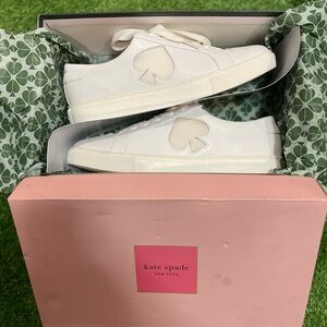 Kate Spade White Sneakers with Spade ♠️ Detail